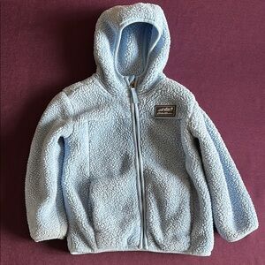 Eddie Bauer Kids Light Blue Fleece Hooded Jacket XXS (4)